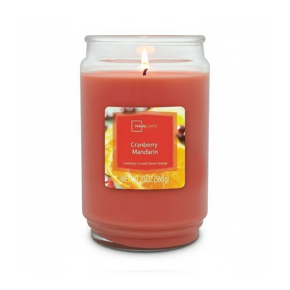 Home Fragrance Aromatherapy - Cranberry Mandarijn Geurende Kaars Glazen Pot