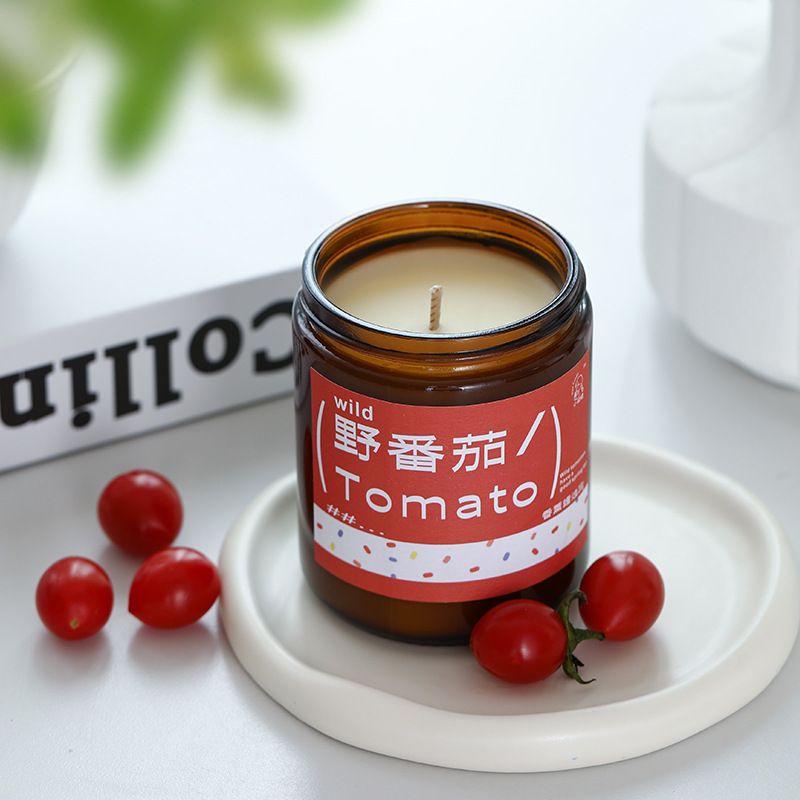Home Fragrance No 3 - Plantengeur Aromatherapie Kaars Wilde Tomaat Aroma