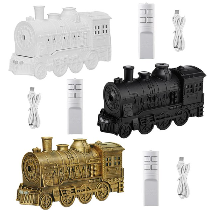Home Fragrance Diffusers - 300ml Aromatherapie Machine Luchtbevochtiger Retro Stoomtrein