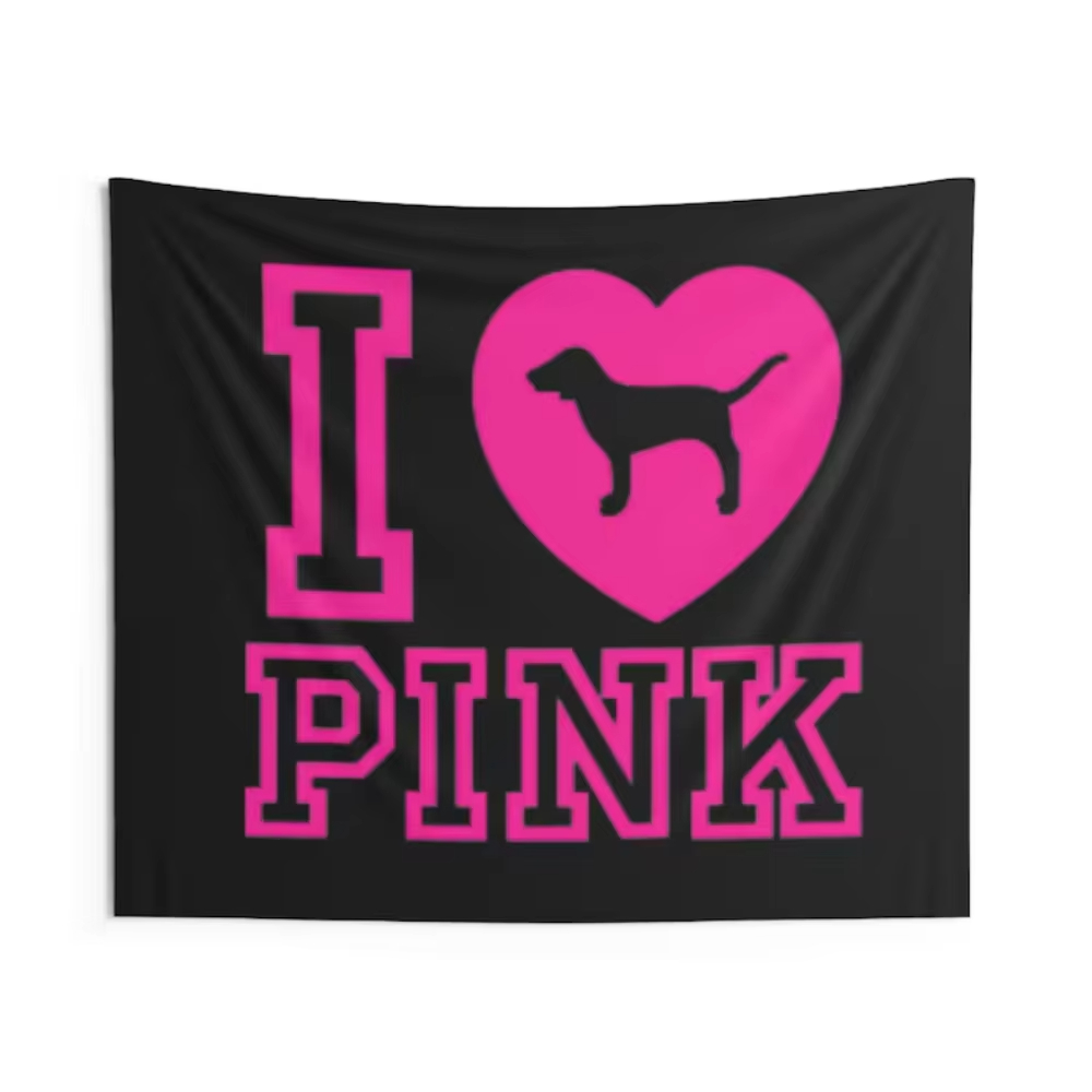 Home Fragrance Victoria Secret - McBling Y2K I Love Pink Wandtapijt