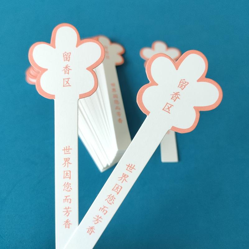 Home Fragrance Perfume - 10 Vellen Bloemvormige Parfumteststrips Met Lege