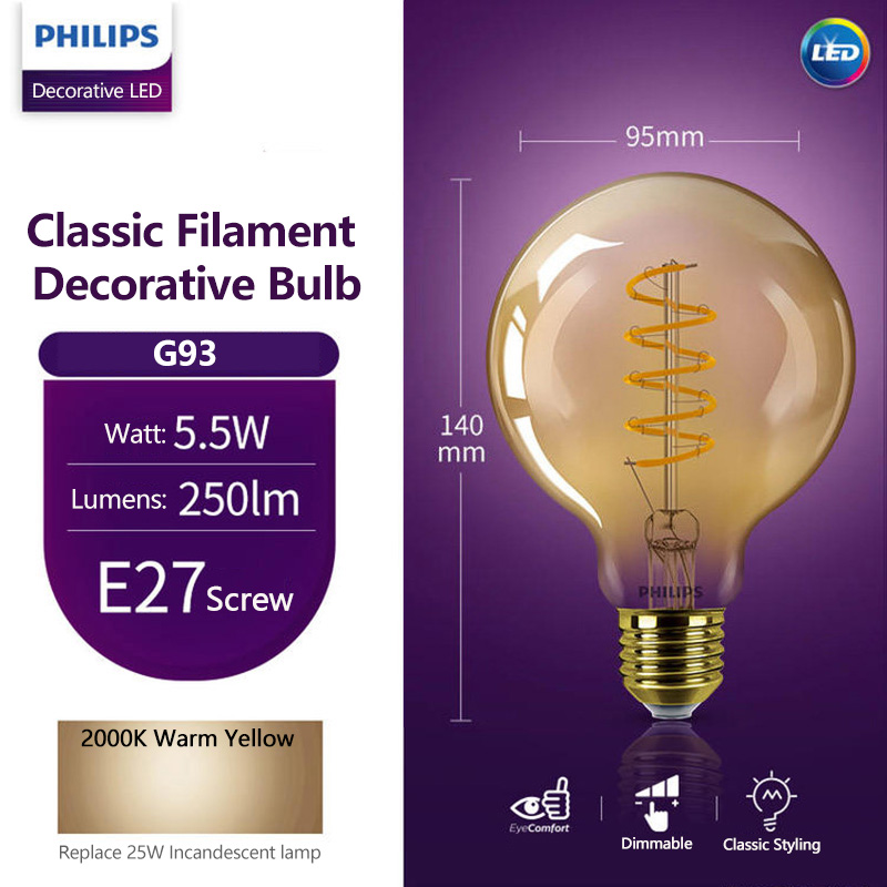 Philips LED G93 Klassieke gloe - Philips Bulb Led Classic recensie en prijs
